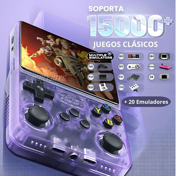 Consola Retro Play Portátil Doble Chip Nueva Versión R36S