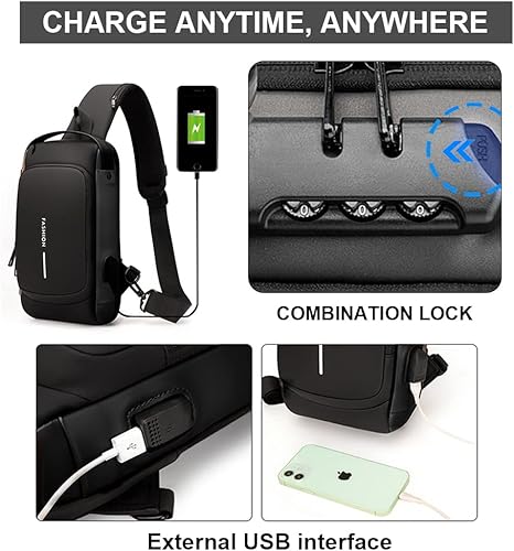 Morral Antirrobo🔒Manoslibres USB Impermeable
