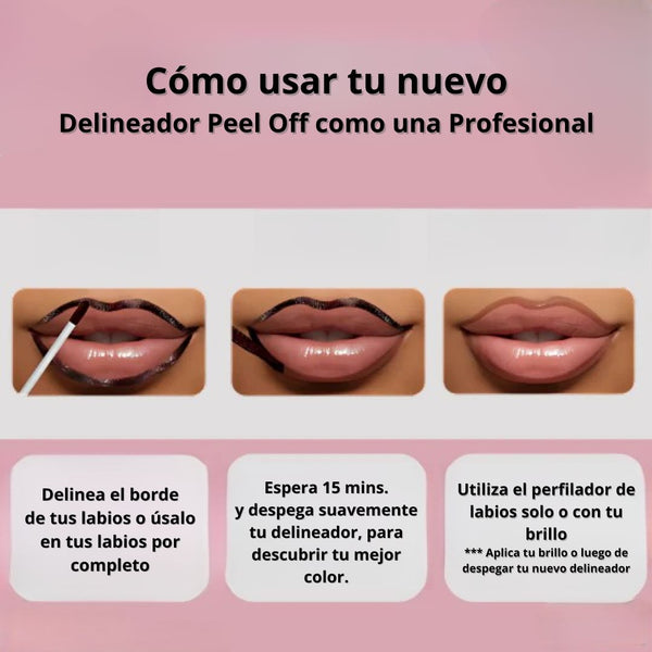 Delineador de labios Peel Off Anti-Difuminado Anti-Derrame