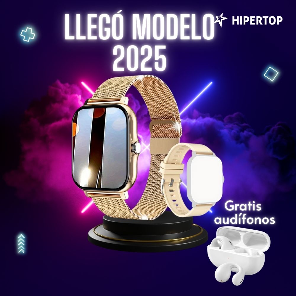 ⭐LLEVA GRATIS Audífonos Tipo Clip Impermeables⭐  por la compra de Smartwatch Y13 Versión 2025, Pantalla con mas definición y Batería de larga duración. Gratis Manilla de Silicona