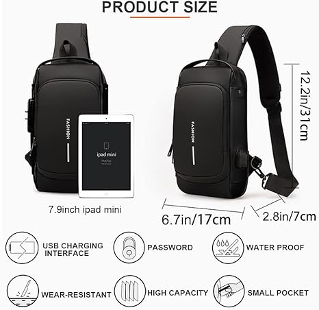 Morral Antirrobo🔒Manoslibres USB Impermeable