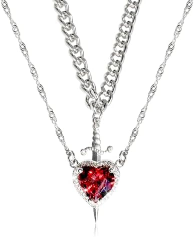 CADENA CORAZON + ESPADA TK