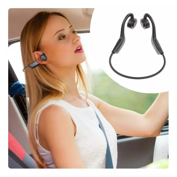 Auriculares inalámbricos, sonido envolvente, oídos libres, conducción ósea, batería de larga duración
