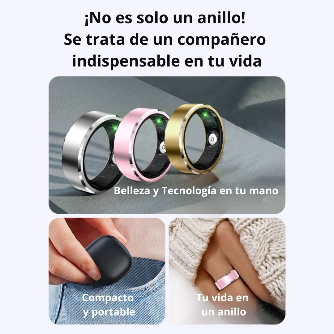 Anillo Inteligente Nueva Generación para Monitoreo de salud, sueño, actividad