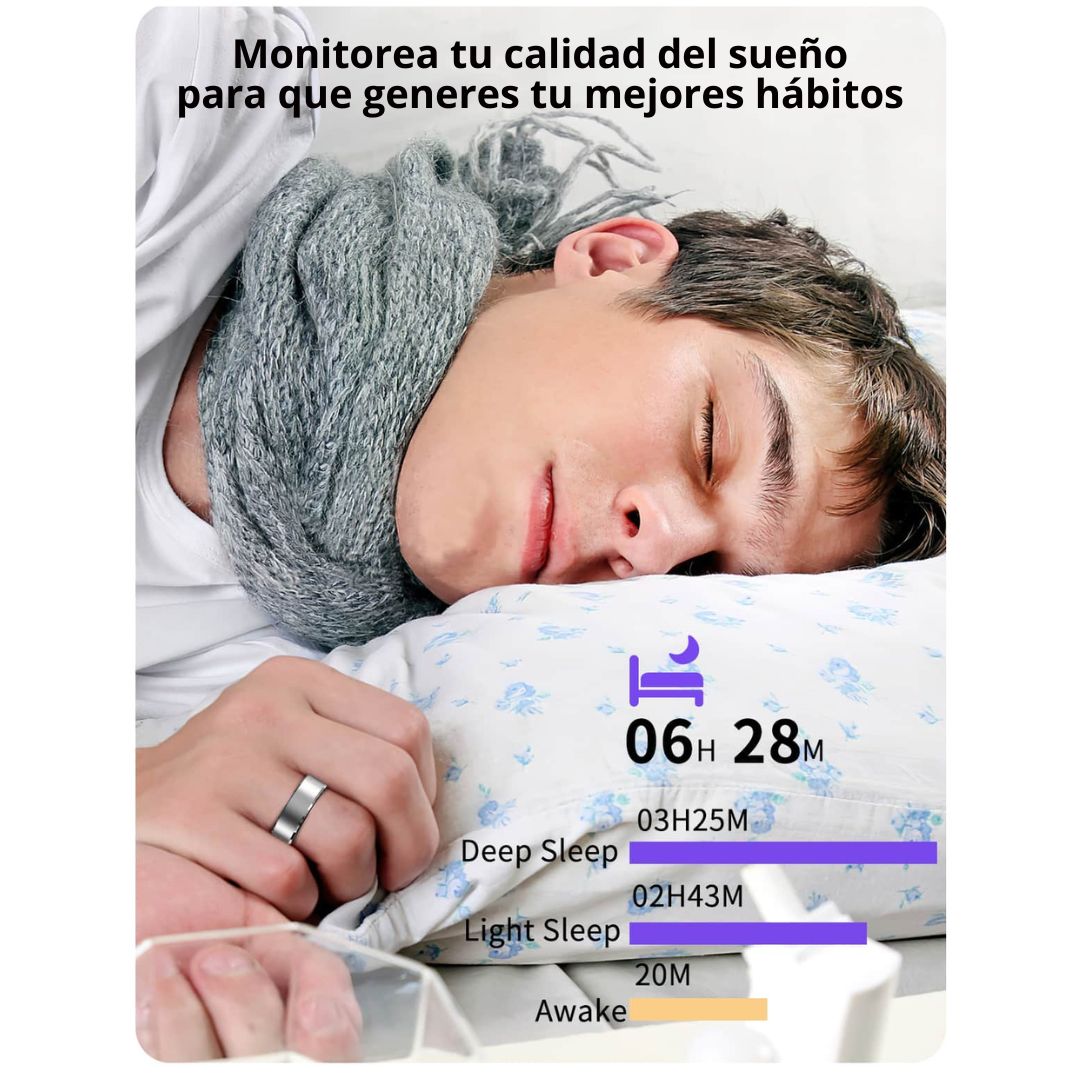 Anillo Inteligente Nueva Generación para Monitoreo de salud, sueño, actividad